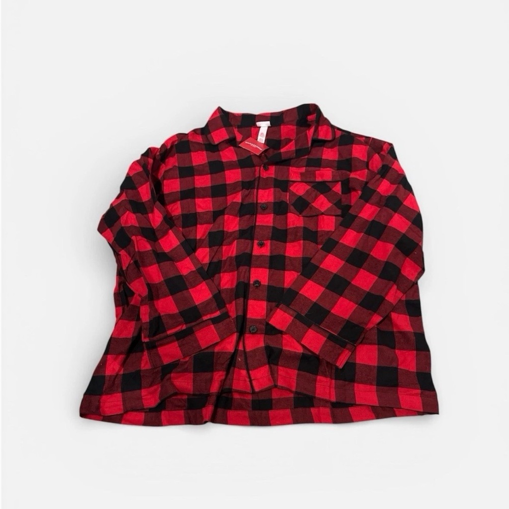 Wondershop Men's XXL Red Black Buffalo Plaid Flannel Pajama Set